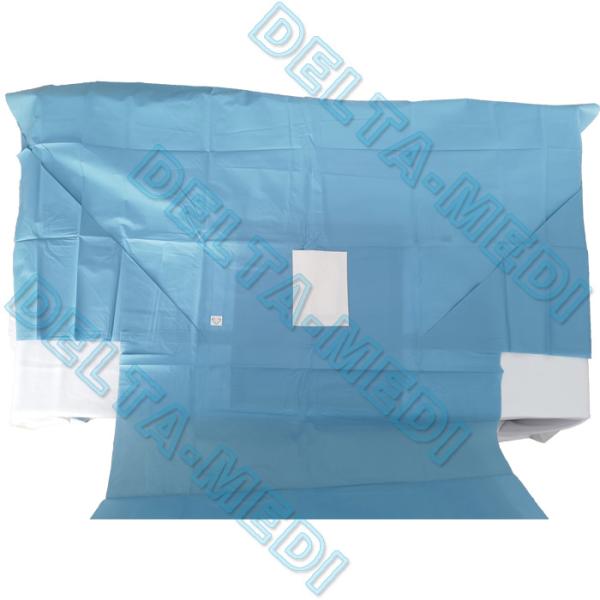 Dark Blue SBPP Disposable Sterile Surgical Drapes For Urology With Collection Bag