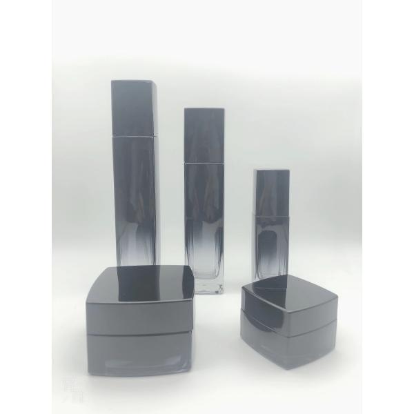 Square Glass Cosmetic Bottles Skincare Packaging Cream Bottles OEM Painting Silkscreen