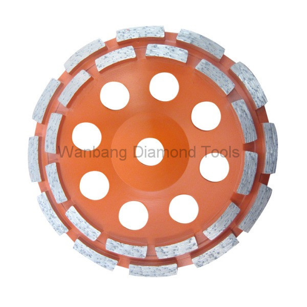 Double Row 100mm 150mm Concrete Cup Grinding Wheels