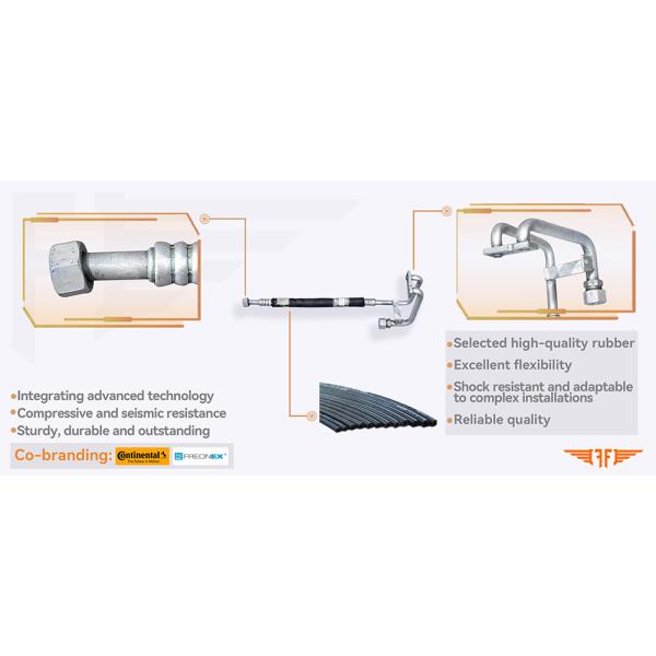 Mercedes Benz 9428303315 Suction Twin AC Hose For Truck Actros 96-02