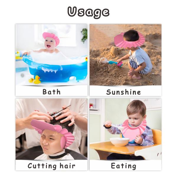Adjustable Shampoo Baby Shower Caps Multifunctional EVA Material