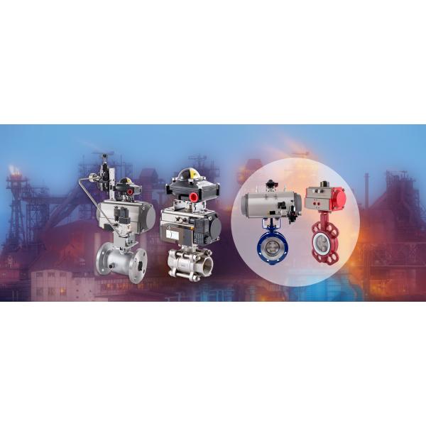 Single Action Pneumatic Valve Actuator Spring Return Simple Effect Pneumatic Actuator