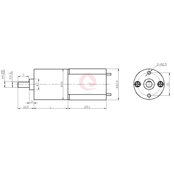 JQM-20RS130 Dia 20mm Gearbox Small DC Motor for Electric Screwdriver DC3V 24V Reduction Motor