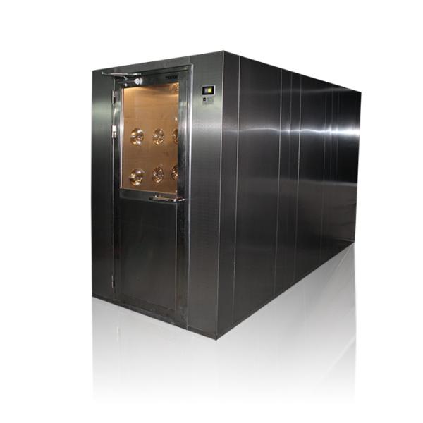 1.1KW 220V Clean Air In Shower Full Stainless Steel Double Automatic Door Air Shower Cabinet