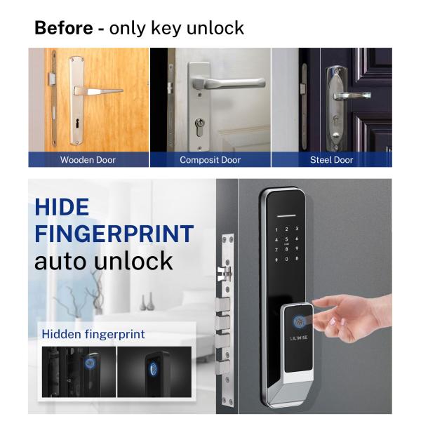 ODM Apartment Fully Automatic Door Lock Query Unlock Records Anytime
