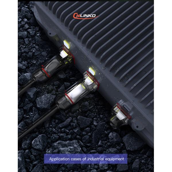 BD24 Industrial Waterproof Metal Female Male IP68 10 Pin Plug Socket Cable Connector