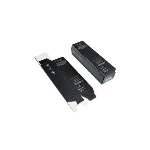 Small Black Folding 1500gsm Cardboard Window Box Packaging