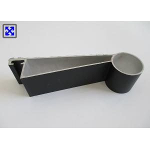 Powder Coating Black Aluminium Profile , Aluminium Structural Profiles Length