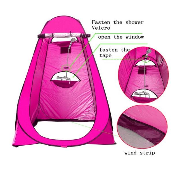 Individual Pop Up Shower Tent , Pop Up Pod Portable Shower Station And Privacy Room