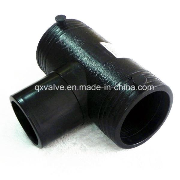 PE100 HDPE Plastic Pipe Fittings Reducing Tee