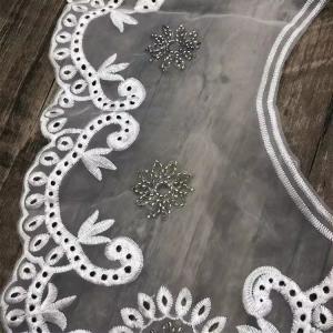 Lace Fabric Embroidery Hanfu Accessories Three-dimensional Embroidery Cloud