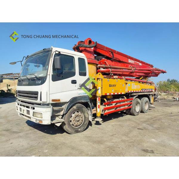 In 2010 Sany Heavy Industry 37 Meters Isuzu Second Hand Concrete Pump Truck
