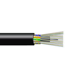Black Lightweight Universal Fiber Optic Cable , Air Blown Fiber Optic Cable Low Friction