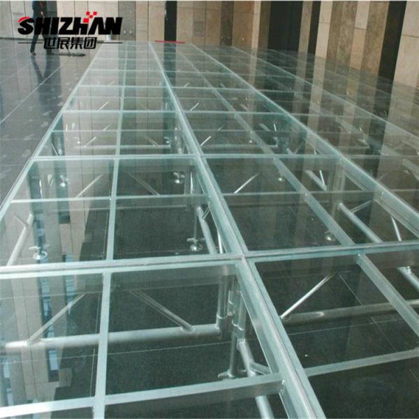 Wedding Glass Stage Ceremony Swimming Pool Floor Acrylic Transparent Mobile Stage Platform