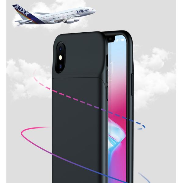 2 In 1 Power Bank Phone Case 4000mah / Slim Thin Back Battery External Power Bank Cover For Iphone Xr Xs Max X