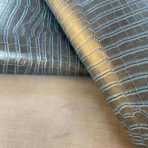 Cheap Crocodile Pattern Second Floors Silicone Leather Fabric 130cm Wide wholesale