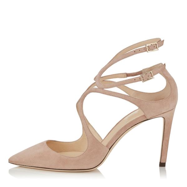 Lightweight Comfortable High Heel Sandals With Buckle Strappy Closure Type