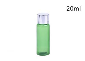 China Portable Clear Plastic Cosmetic Containers Aluminum Cap Bottle 20ml With Lids on sale