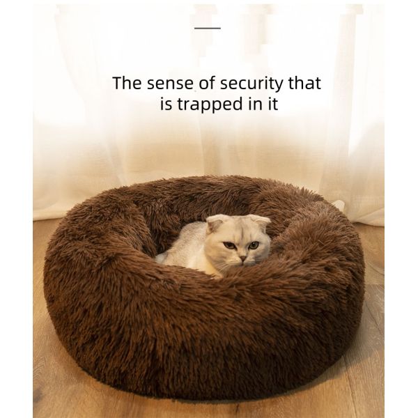 Customizable Soft Dog Warming Pad Round Dog Bed Cushion Environmentally Friendly Pets Kennel