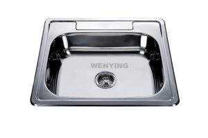 China Canada Style simple kitchen designs WY-2522 stainless steel  wash basin on sale