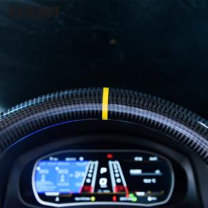 Genuine Leather Steering Wheel Car Carbon Fiber For Volkswagen