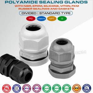 China IP68 / IP69K Liquid Tight Strain Relief Cord Grip Connectors / Fittings on sale