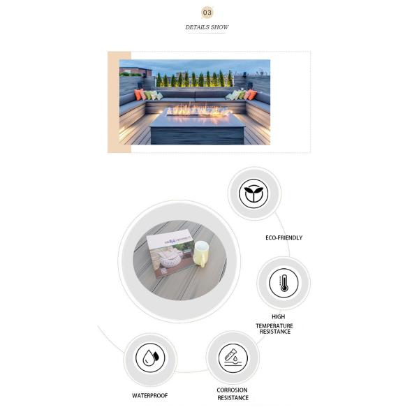 12 Foot WPC Co Extrusion Composite Decking Outdoor Wood Floor OEM