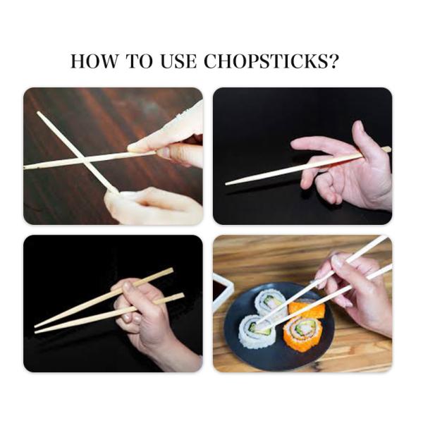 Natural Bamboo Round 5.0mm*20cm Custom Logo Chopsticks