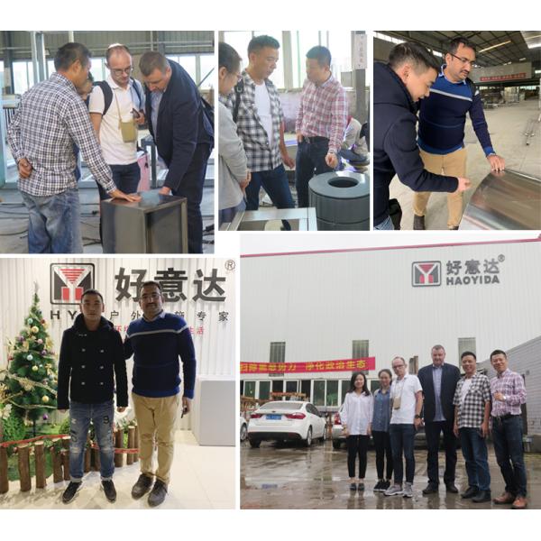 SGS Certificate Urban 35L Outdoor Wooden Trash Can