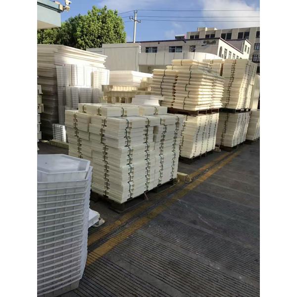 Plastic Concrete Fence Panel Moulds Smooth Surface High Strength Abrasion Resistance