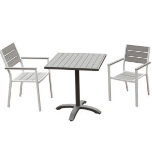 China Anti Fading Poly Wood Armrest Restaurant Tables And Chairs on sale