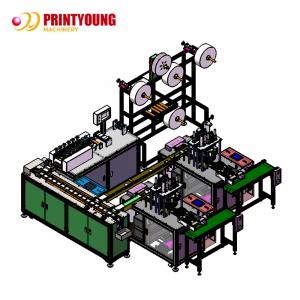 Cheap PRY-120 Face Mask Making Machine PLC Control System Disposable Mask Making Machine wholesale