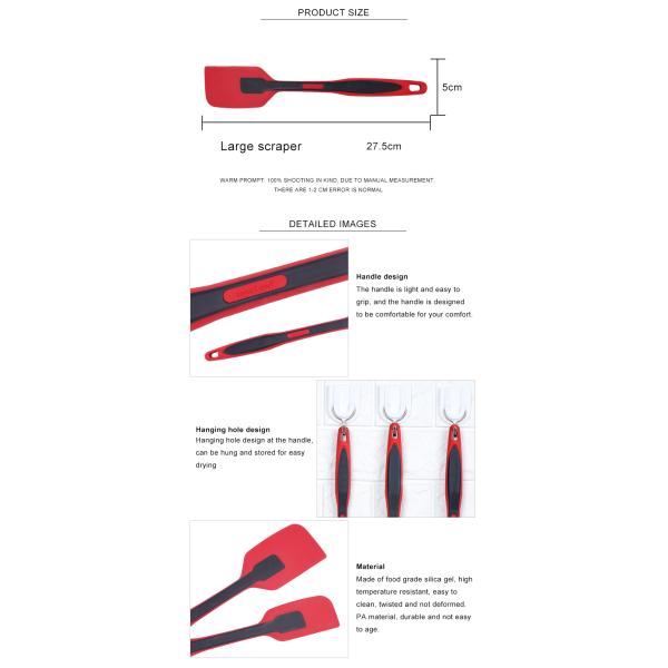 LFGB Standard Non Stick 11 Piece Silicone Turner Spatula
