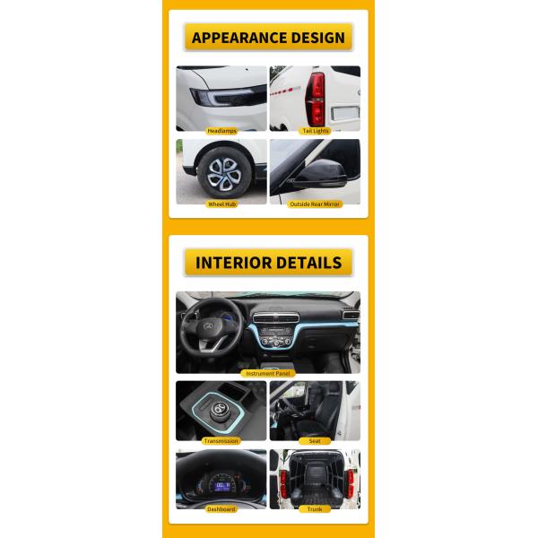 BEIJING CHANGHE EV5 Chinese Electric Trucks 270KM Battery Life