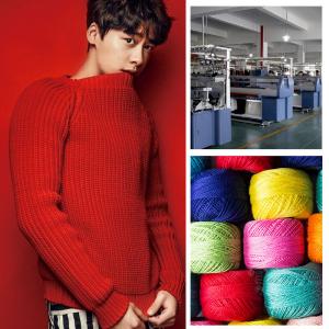 China Striped Flat Knit OEM ODM Mens Warm Sweaters Customized Cotton Pullover on sale