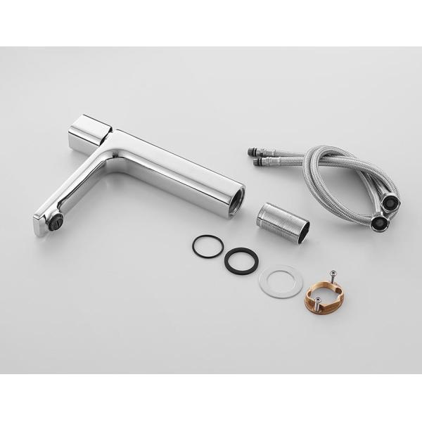 F1T9039C Wash Basin Mixer Faucet G1/2 245.2mm 188.5mm Chrome Color