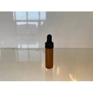Cheap Empty 4ml Amber Essential Oil Bottles With Droppers Small Size wholesale