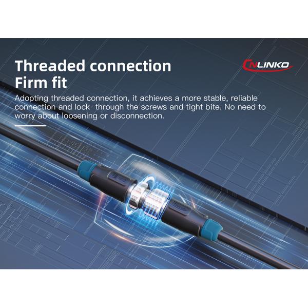 Cnlinko M12 ip68 male female 2 3 4 5 8 pin aviation circular plug led power industrial waterproof cable wire connector