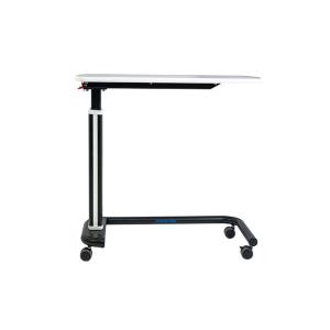 Movable HPL Swivel Patient Bed Hospital Dinner Table Height Adjustable