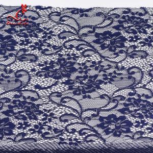 Cheap Wholesale French Royal Blue Lace Fabric Textiles Product Voile For Garment wholesale