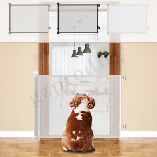 ABS PVC Mesh Retractable Baby Gate Safety Dog Gate For Doorway