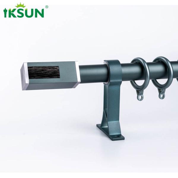 Electrophoresis Aluminium Curtain Pole Extendable Decorative For Window