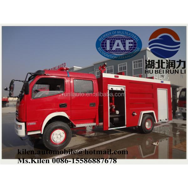 Dongfeng EQ1090 Fire Fighting Truck With Water Tank Euro 2 4X2 Drive Wheel