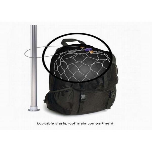 SS304 / SS316 Anti Theft Backpack Mesh With 1.2mm-3.2mm Wire Diameter