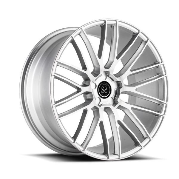 luxury sport passenger cars hyper silver black forged monoblock rims wheels for jaguar