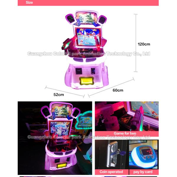 Mini coin op cheap kids ride happy fishing kids arcade game machine coin operated amusement video game for game center
