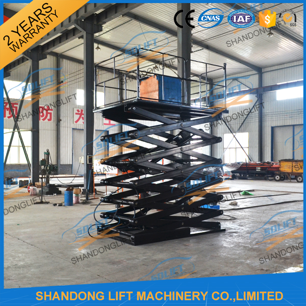 500kgs 10M Hydraulic Heavy Duty Scissor Lift Vertical Material Scissor Lift Platform With CE