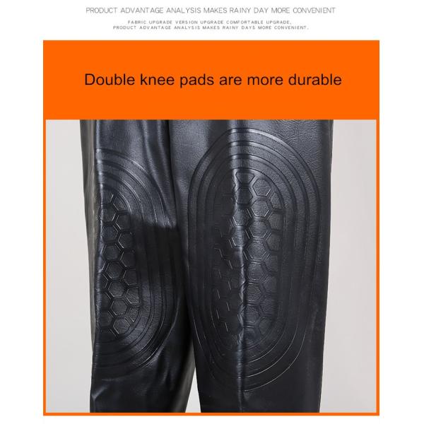 Drop Shipping Chest Wader High Waist Wading Pants 3-Ply Breathable Fishing Wader with Durable Stocking Boots