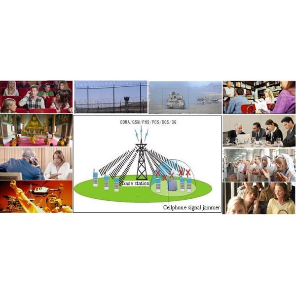 High Power Cell Phone Wifi Signal Jammer Built-In Directional Antenna