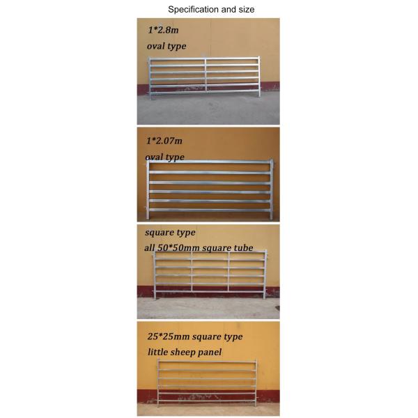 Galvanized Portable Horse Panels Corral Panel Fence 1.8m x 2.1m